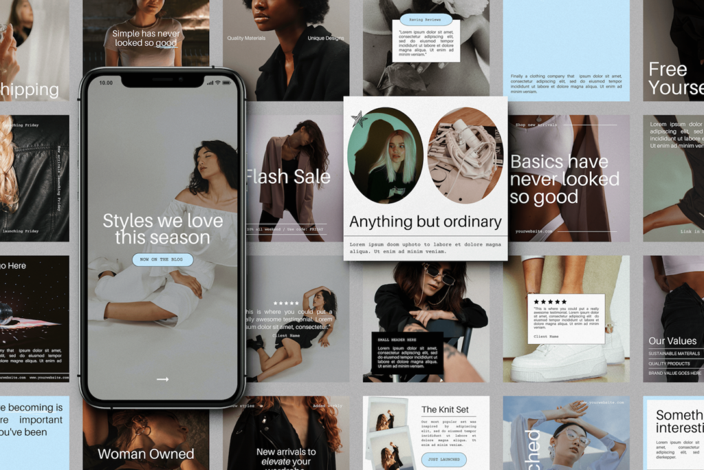 Modern Canva Instagram Template Pack Bundle | Brand & Bloom