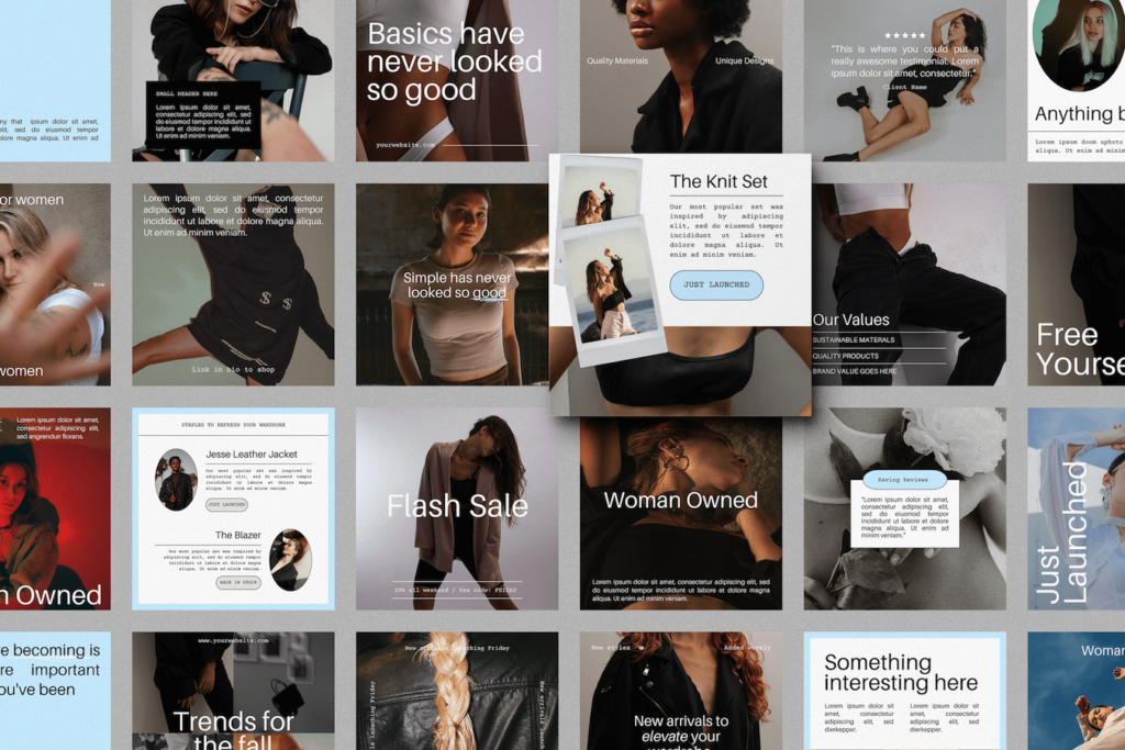 Modern Canva Instagram Template Pack Bundle | Brand & Bloom