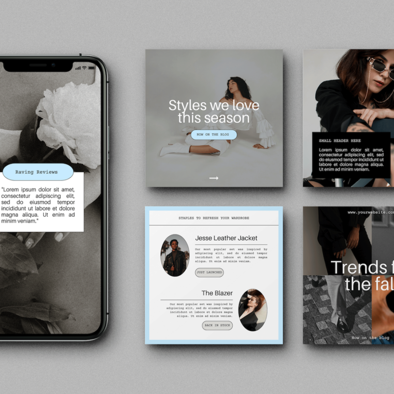 Modern Canva Instagram Template Pack Bundle | Brand & Bloom