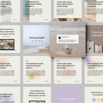 Instagram Carousel Template Bundle | Brand & Bloom